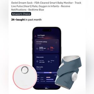 Owlet Dream Sock - Bedtime Blue